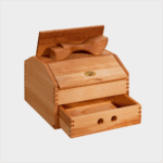 Handgearbeitete große Schuhputzkiste aus geöltem Buchenholz – Bild 6